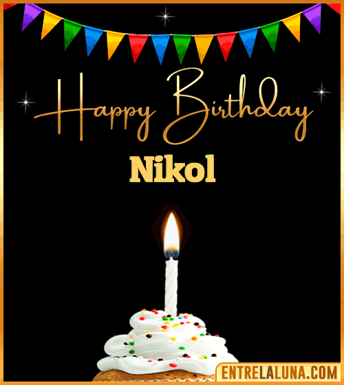 GiF Happy Birthday Nikol